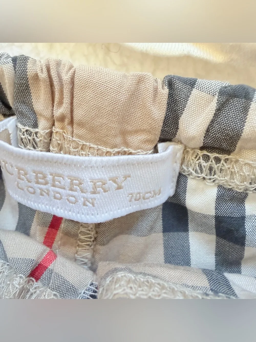 Burberry camisole shorts set baby girl 6-12m 70cm nova check horse cute plaid